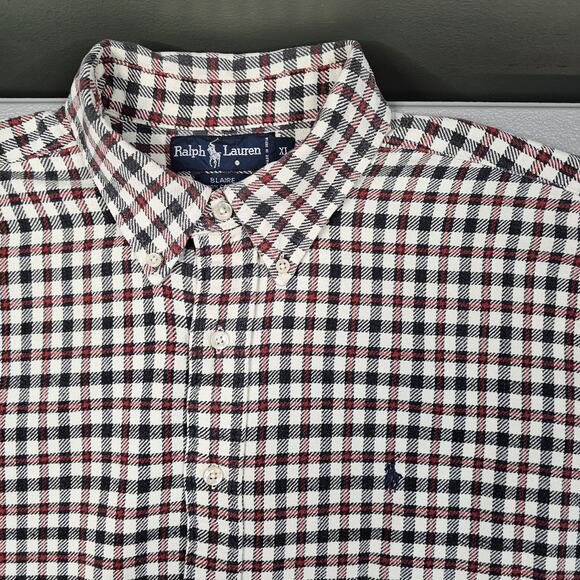 Polo Ralph Lauren Blaire Shirt Mens XL Check Plaid Flannel Preppy Ivy League - Picture 4 of 11